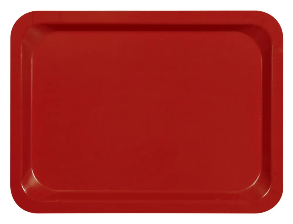 Expédié Aujourd’hui Plateau bois compresse rouge 37x28 cm Stratifie Platex