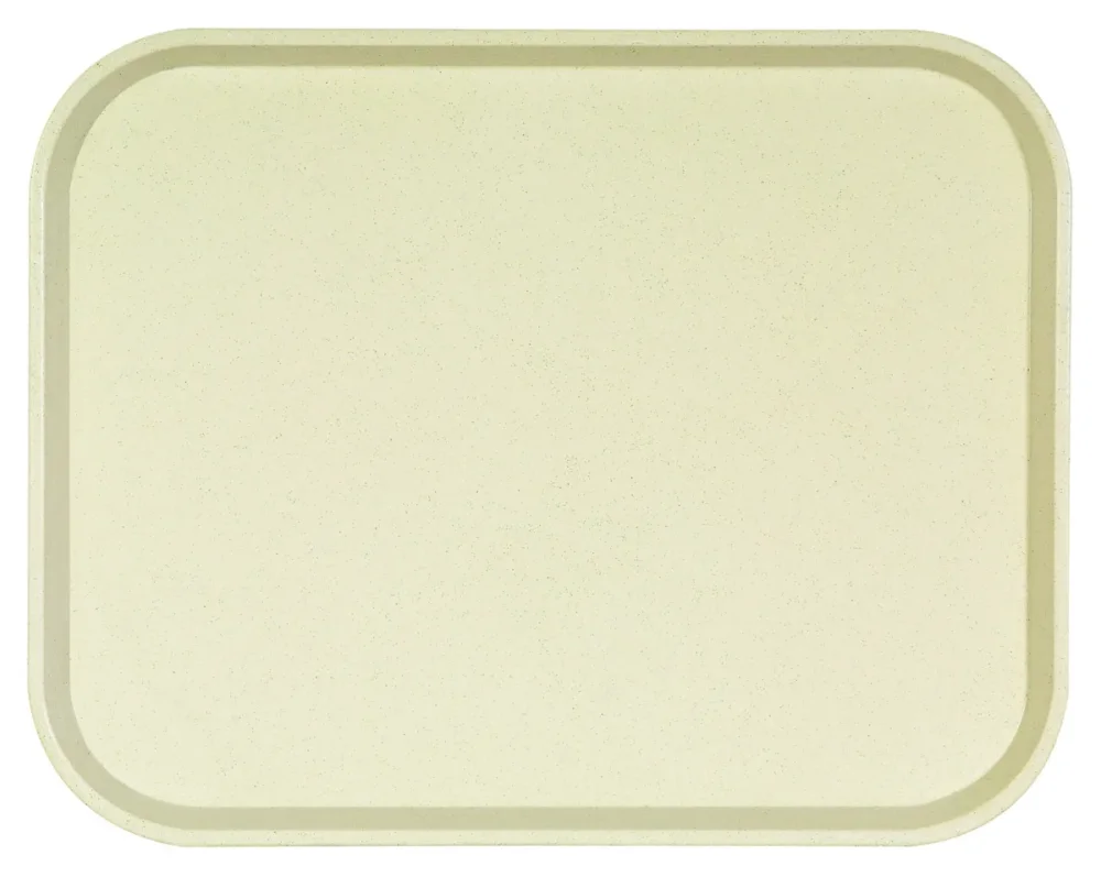 Soldes Plateau polyester jaune 41x30 cm Poly One Platex