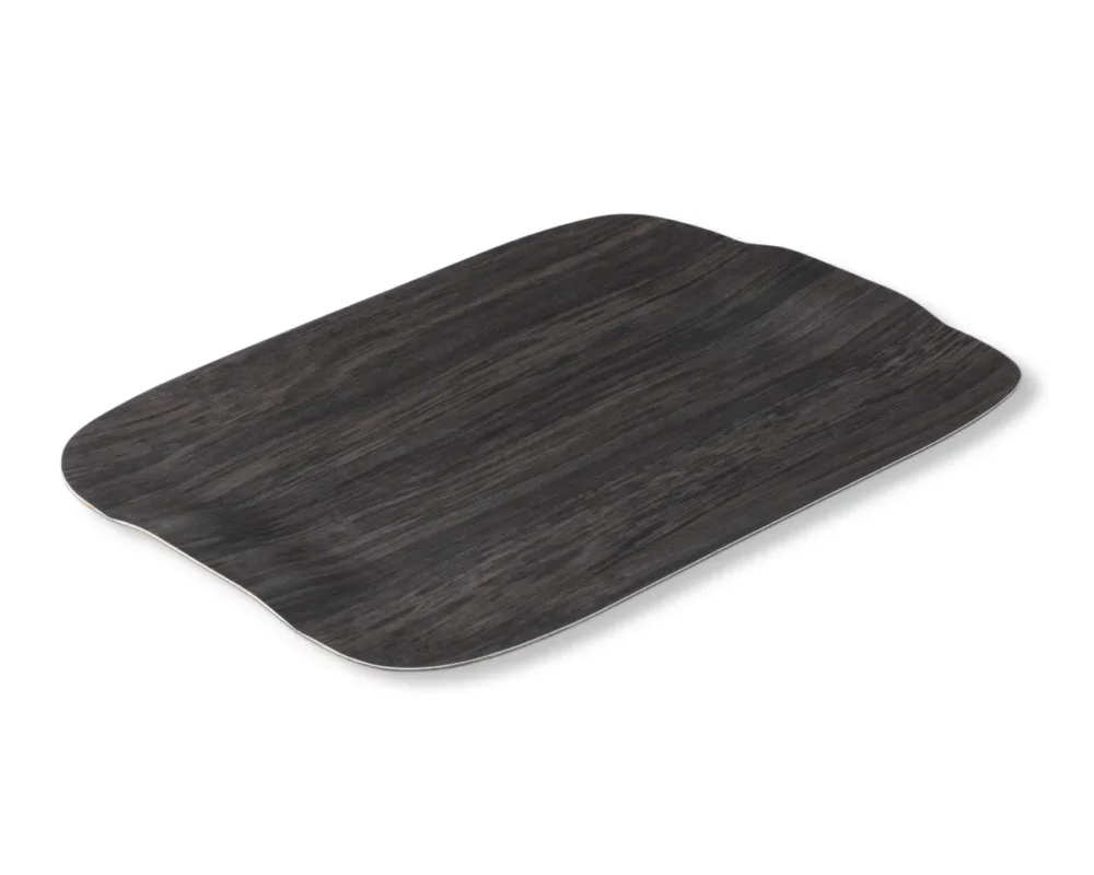 Plateau bois Cèdre foncé 46x36 cm Papillon Platex Vente Flash