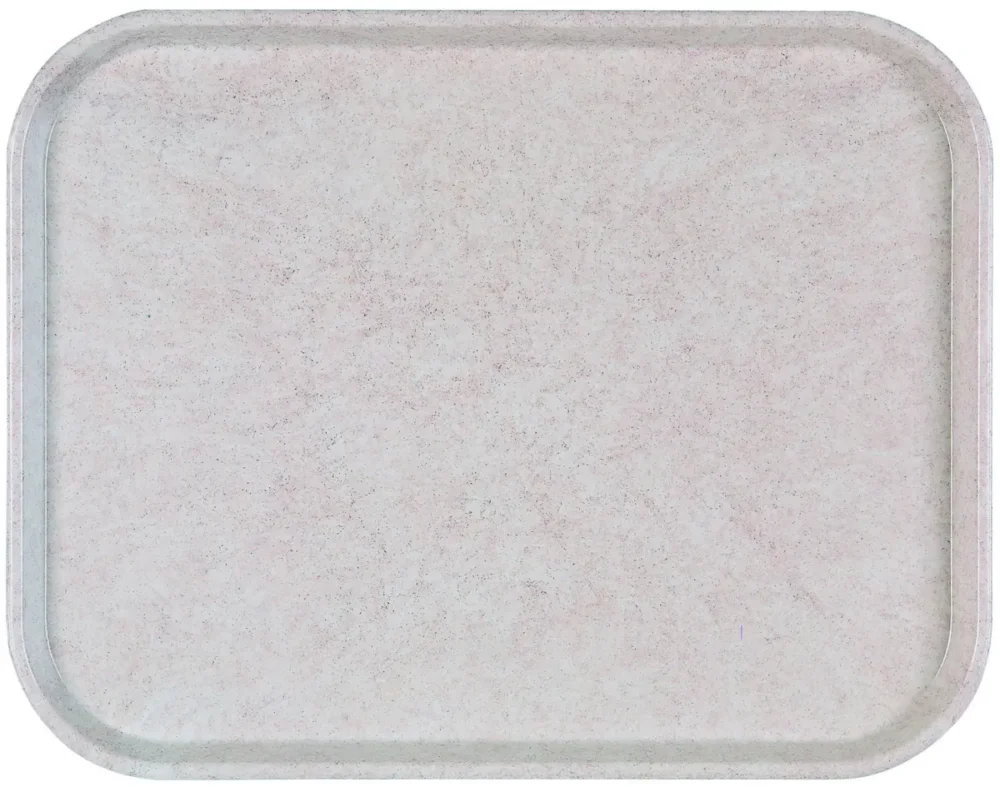 Quantité Limitée Plateau polyester rose 46x36 cm Poly Str Platex