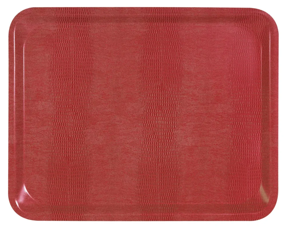 Plateau stratifié bois rouge 37x28 cm Platex Prix Bas