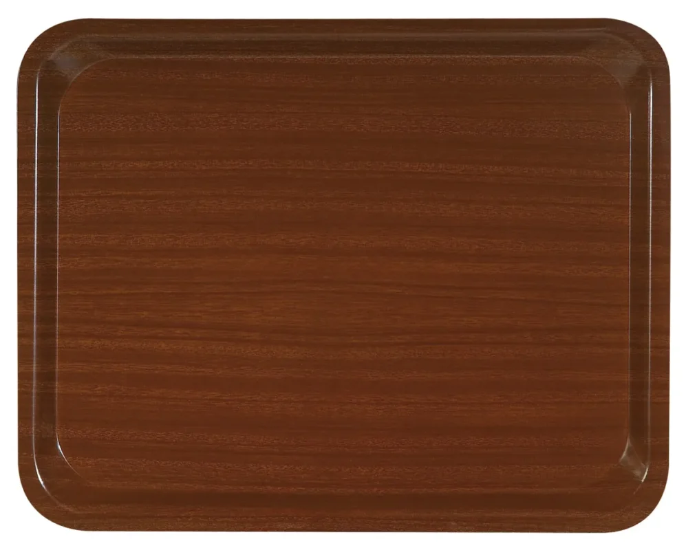Paiement Sécurisé Plateau stratifié bois marron 37x28 cm Platex