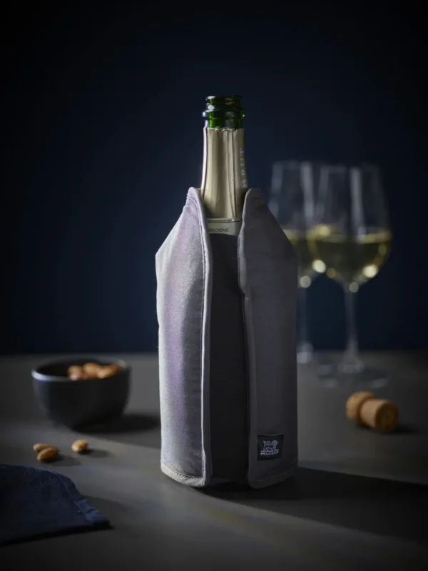 Rafraîchisseur isotherme conique gris Ø 14,4 cm 23,5x3x14,4 cm Frizz Peugeot Saveurs Vente Directe