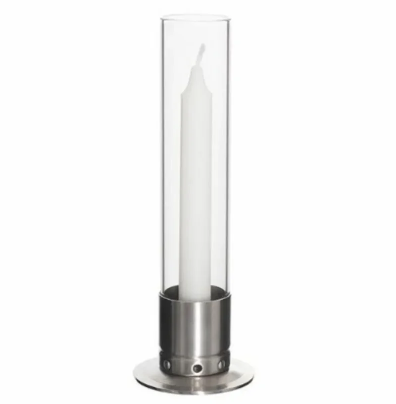 Photophore gris Ø 9 cm 25 cm Kattvik Livraison Gratuite