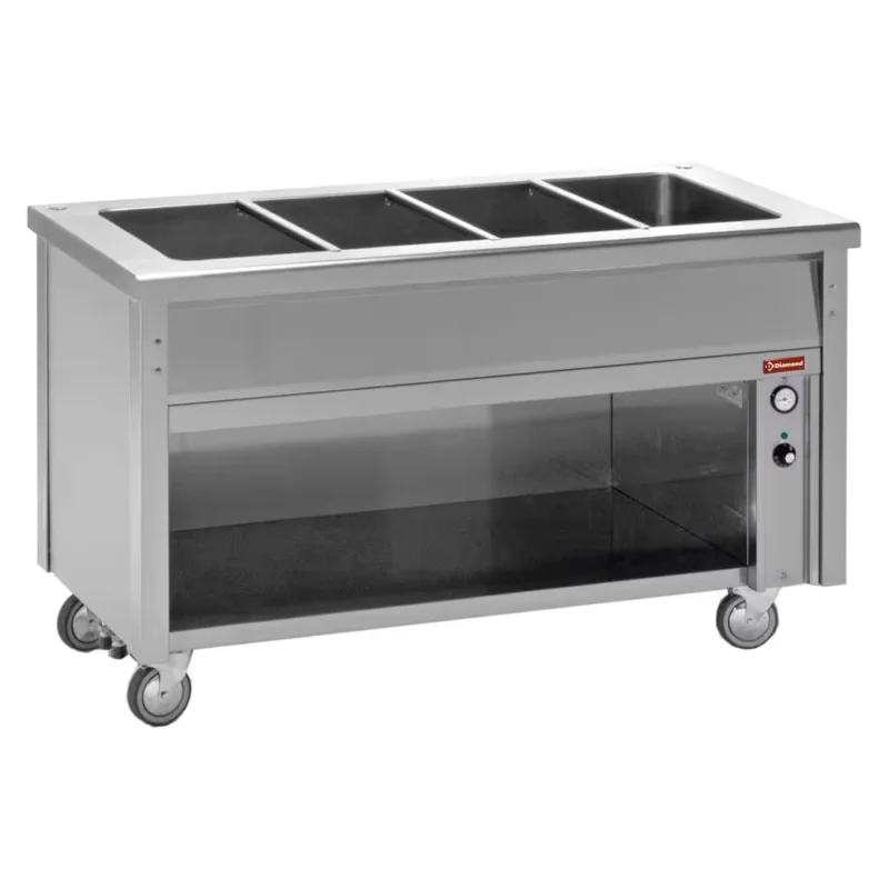 Haute Qualité Elément bain-marie sur armoire ouverte 6 GN 1/1