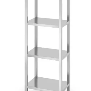 Remise Rack de stockage avec 4 étagères pleines – vissé, HENDI, Kitchen Line, 600x400x(H)1800mm