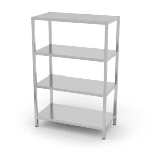 Rack de stockage avec 4 étagères pleines – vissé, HENDI, Kitchen Line, 1000x500x(H)1800mm Dernier Modèle