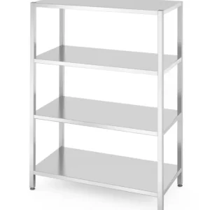 Rack de stockage avec 4 étagères pleines – vissé, HENDI, Kitchen Line, 1200x600x(H)1800mm Populaire