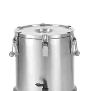 Vente Flash Conteneur isotherme portable – avec robinet, HENDI, Profi Line, 20L, ⌀330x(H)360mm
