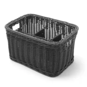 Acheter En Ligne Corbeille à couvert, HENDI, Noir, 260x180x(H)150mm