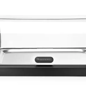 Vitrine réfrigérante à couvercle coulissant roll-top Duo UNIQ, HENDI, designed by Robert Bronwasser, Simple, Noir, 460x355x(H)220mm Populaire