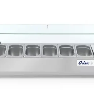 Vitrine réfrigérée, Arktic, 7x GN 1/4, 230V/180W, 1505x335x(H)460mm Must-Have