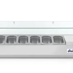 Vitrine réfrigérée, Arktic, 8x GN 1/4, 230V/180W, 1805x335x(H)460mm Meilleur Choix