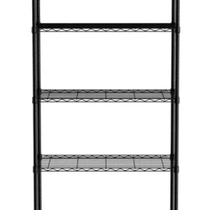 Vente Flash Rayonnage avec 5 étagères, HENDI, Noir, 910x455x(H)1830mm
