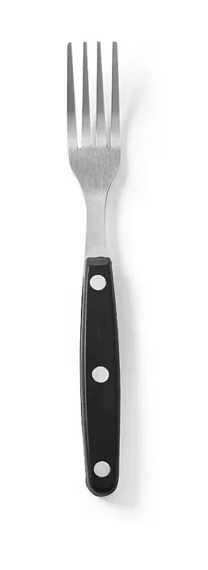 Vente Flash Fourche à steak – 6 pièces, HENDI, Profi Line, Noir, 6 u., (L)200mm