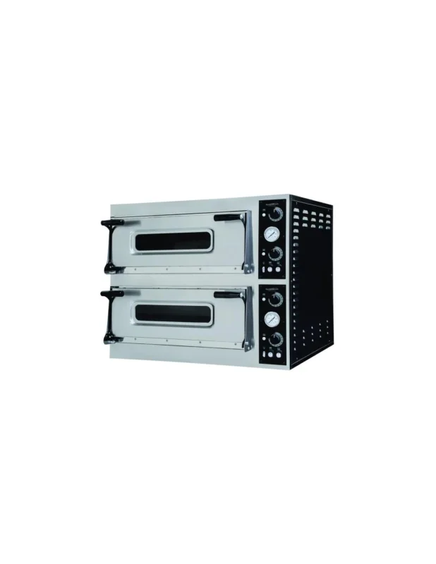 Bon Marché Four à pizza électrique pour 6+6 pizzas ø 350 mm, contrôle mécanique