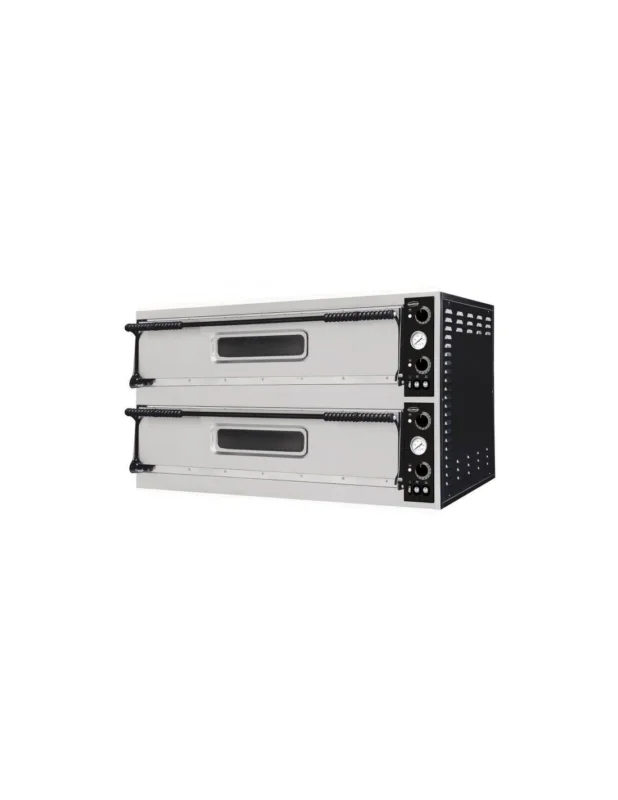 Four à pizza électrique pour 3+3 pizzas ø 350 mm, contrôle mécanique Expédition Rapide