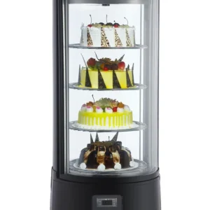 Vitrine réfrigérée à poser arrondie et rotative avec 4 étages, +0°/+10°C Prix Choc
