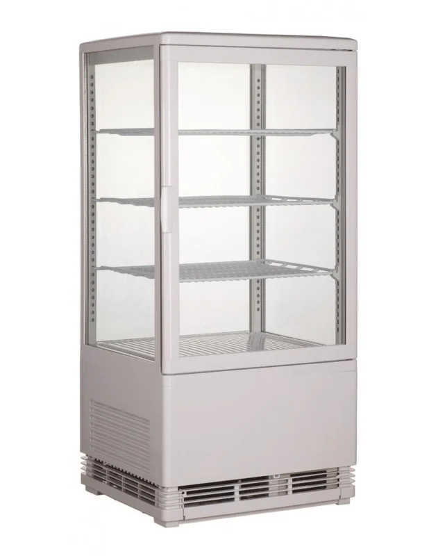 Achetez Aujourd’hui Vitrine réfrigérée verticale de table avec 3 étagères, 68 litres, 0°/+12°C, couleur blanc