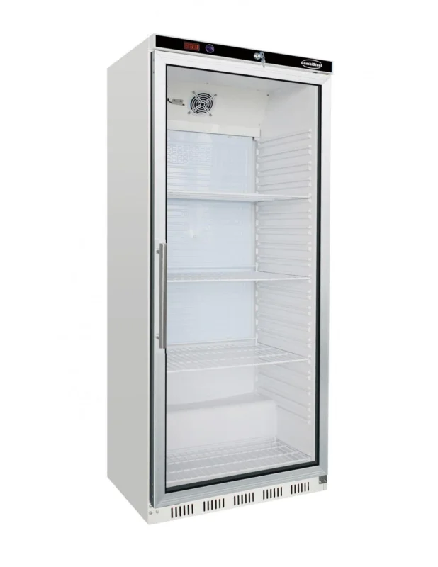 Promotion Armoire réfrigérée 570 litres vitré acier laqué blanc GN 2/1, +0°/+8°C