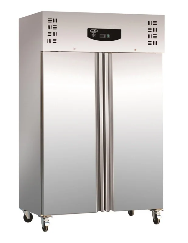 Dernière Chance Armoire réfrigérée 1200 litres froid statique assisté par ventilateur, GN 2/1, -2°/+8°C