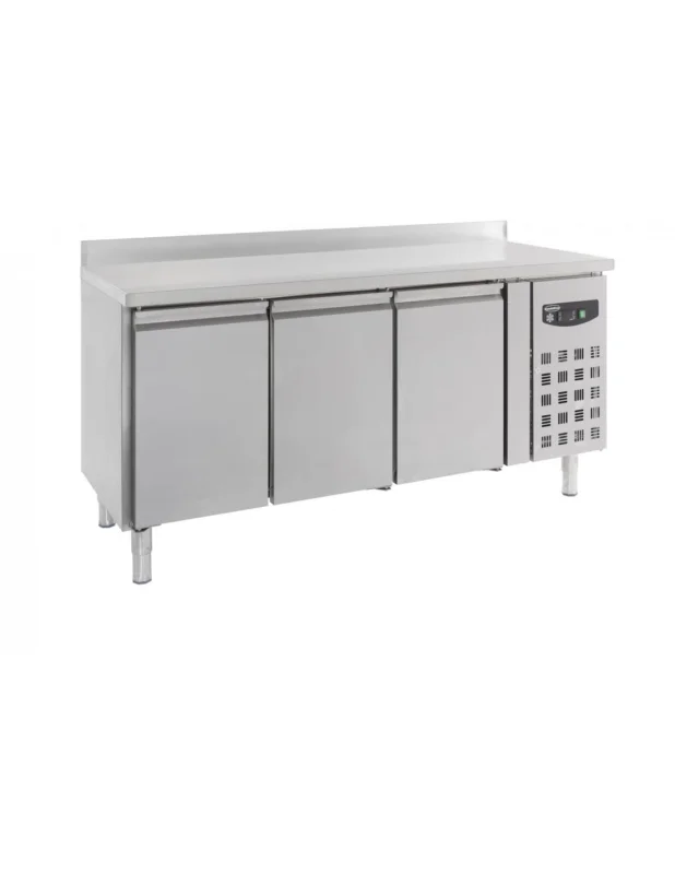 Nouveauté Table réfrigérée 3 portes GN 1/1 avec dosseret , +2°/+8°C