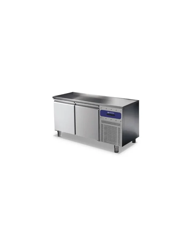 Offre Spéciale Table réfrigérée pâtisserie 2 portes 600x400 mm, plan en inox, -2°/+8°C