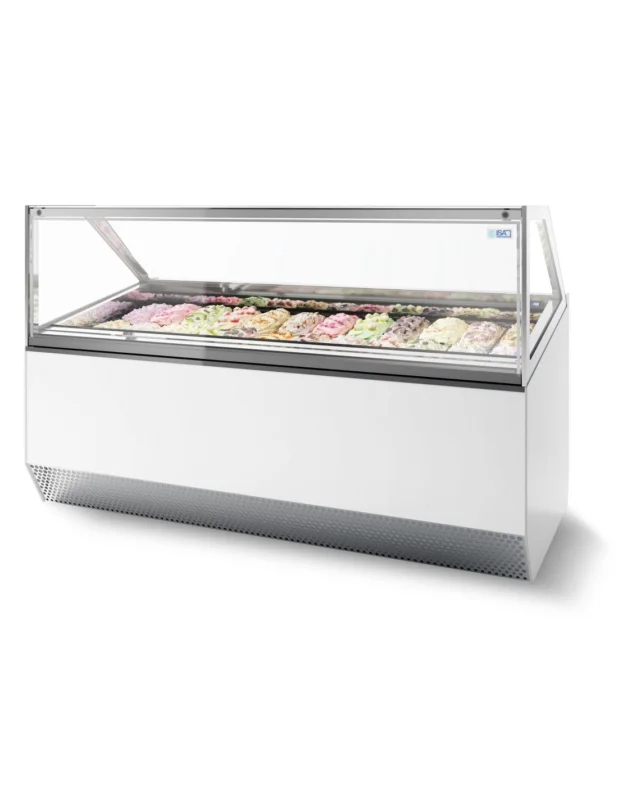 Vitrine à glace avec refrigeration ventilée,-14 / -16ºC, capacité 16x 5 litres,ISA MILLENIUM 16 Offre Spéciale