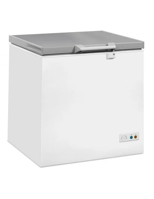 Congélateur bahut 202litres avec couvercle en inox, -18°/-24°C Offre Limitée