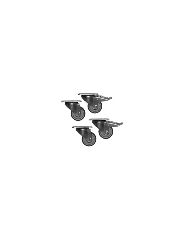 Seulement Aujourd’hui Kit Roulettes x 4 pour table armoire inox portes coulissantes 7333