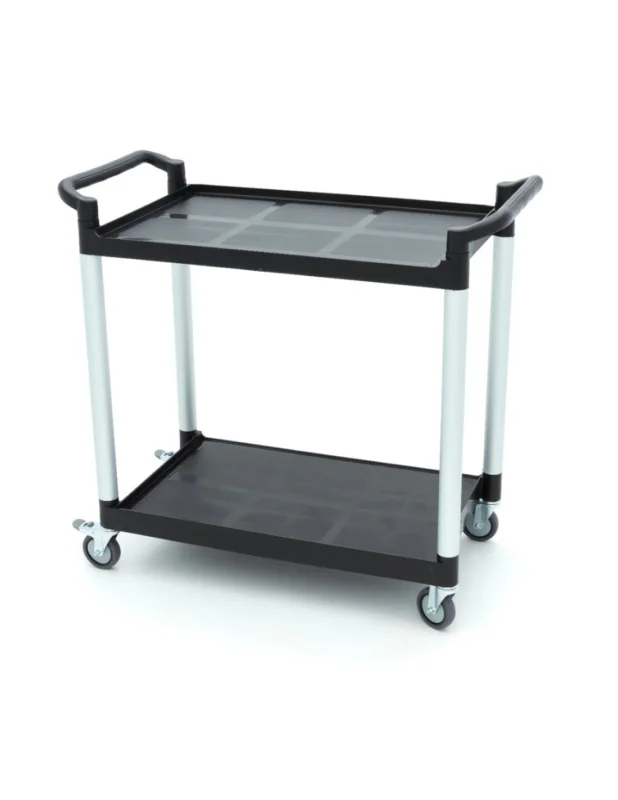 Chariot multiservice en plastique2 niveaux - 103 x 50,5 cm Prix Réduit