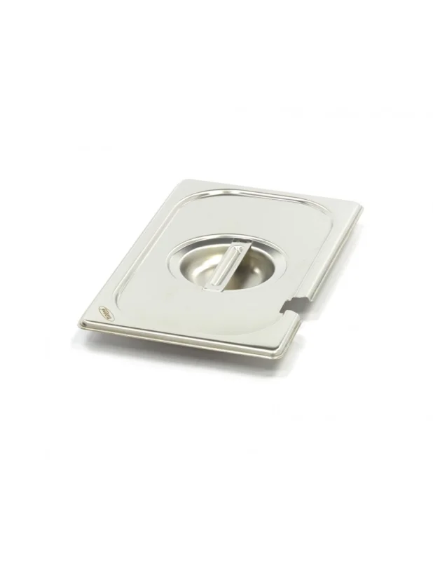 Couvercle GN en inox, 1/4 GNavec ouverture pour cuillère Dernière Chance