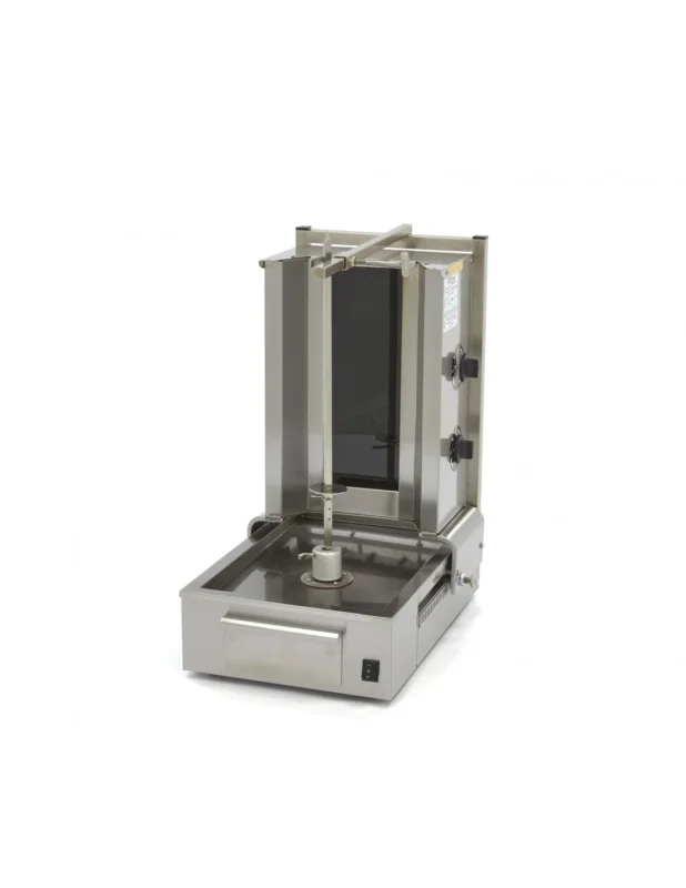 Gril à kebab électrique avec 2 zones de chauffage, moteur inférieur, 20 kg Prix Bas