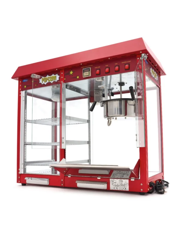 Usine Directe Machine à pop-cornavec vitrine chauffante