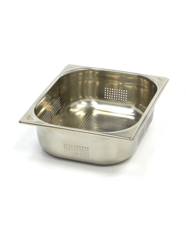 Bac GN perforé en inox, GN1/2 h100 mm Top Vente