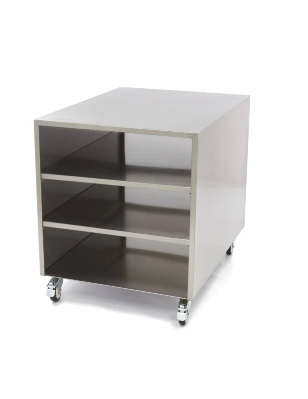 Table armoire basse neutre ouverte, sans dosseret, 600x800 mm sur rouescapacité de charge de 120 kg Jusqu’à Épuisement Des Stocks