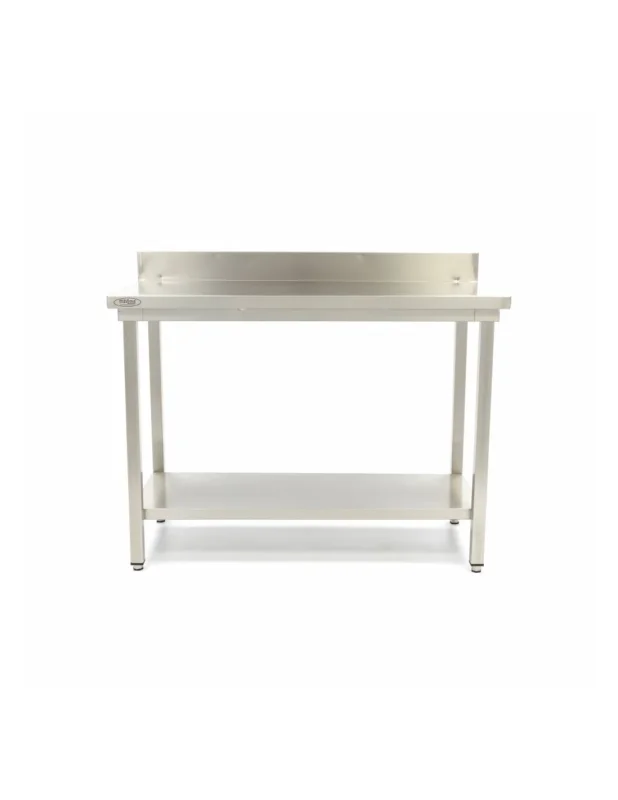 Haute Qualité Table de travail avec étagère et dosseret, 1800 x 700 mm