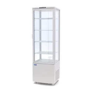 Vitrine réfrigérée verticale avec 5 étagères, 235 litres, 0°/+12°C, couleur blanche Meilleur Choix