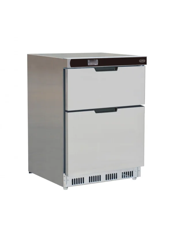 Prix Bas Armoire réfrigérée 2 tiroirs en inox (extérieur uniquement), +2°/+8°C