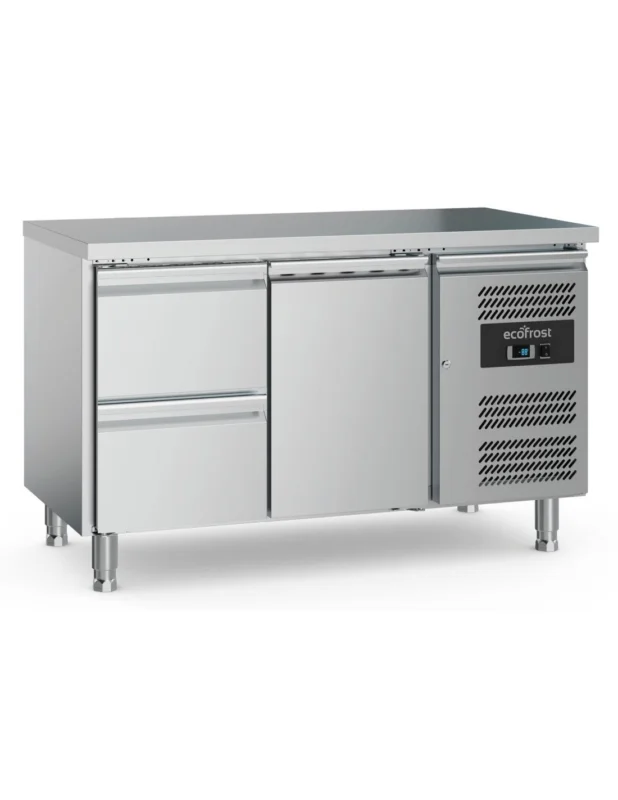 Acheter En Ligne Table réfrigérée 1 porte 2 Tiroirs GN 1/1, +2°/+8°C