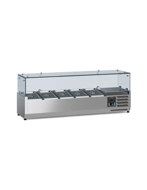 Super Prix Saladette réfrigérée 1/4 GN x 5 h 150 mm, +2°/+8°C