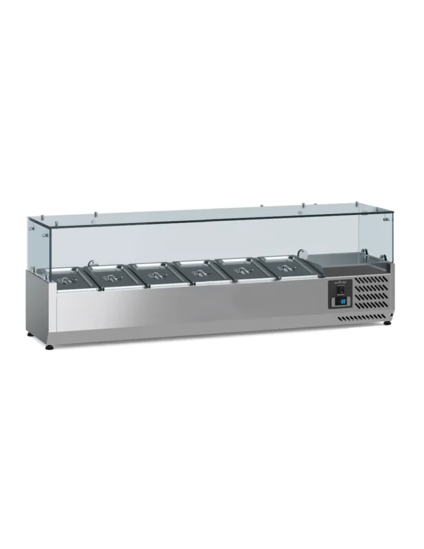Nouvelle Collection Saladette réfrigérée 1/4 GN x 6 h 150 mm, +2°/+8°C
