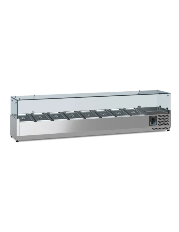 Saladette réfrigérée 1/4 GN x 8 h 150 mm, +2°/+8°C Offre Limitée