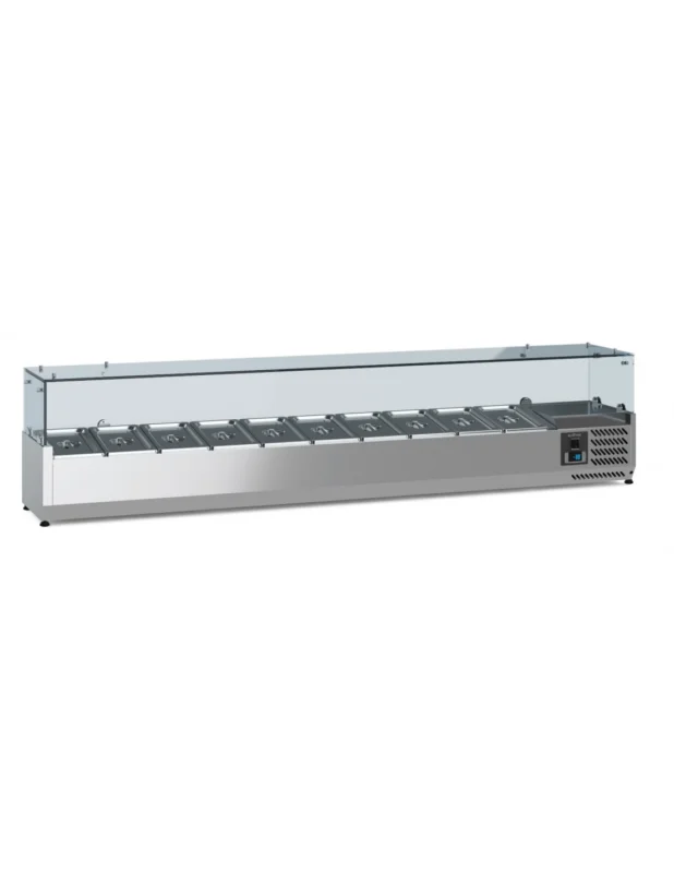 Vente Directe Saladette réfrigérée 1/4 GN x 10 h 150 mm, +2°/+8°C