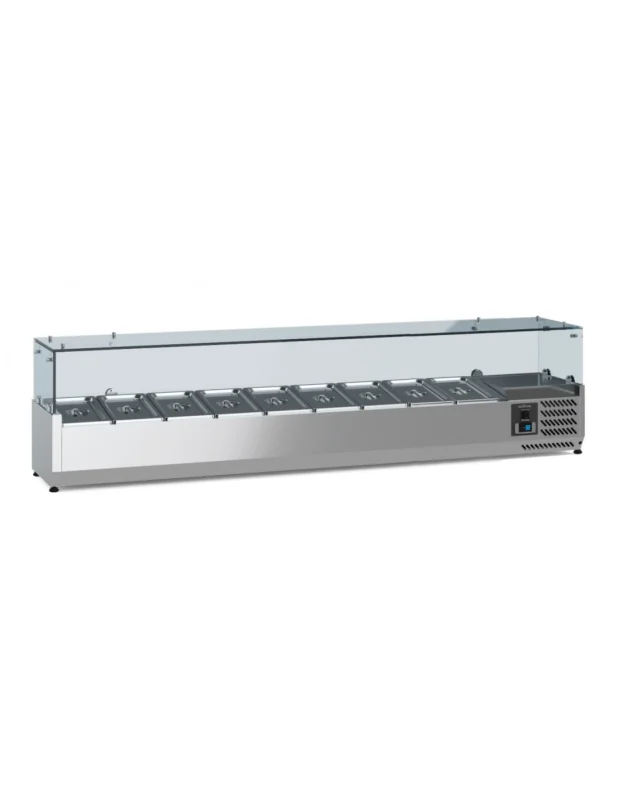 Must-Have Saladette réfrigérée 1/3 GN x 9 h 150 mm, +2°/+8°C