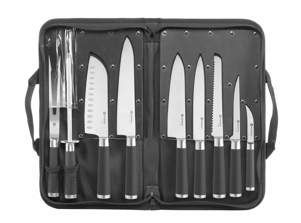 HENDI 975770 Mallette de couteaux 9 pièces Meilleur Prix