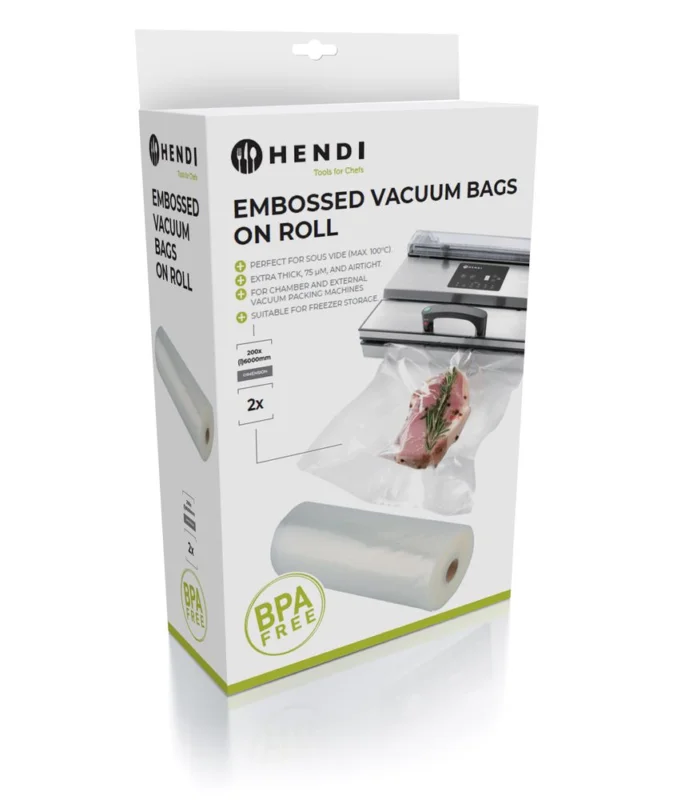 Prix Choc HENDI 971062 Sacs sous vide gaufrés en rouleau – 2 pièces