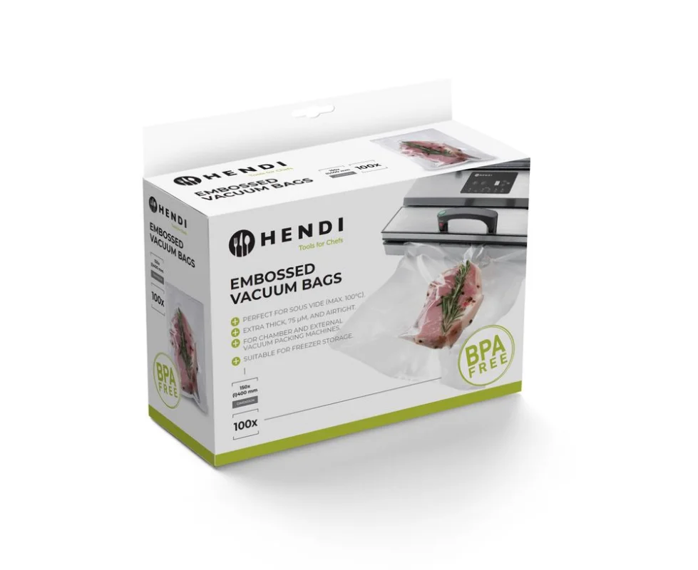 HENDI 971048 Sacs sous vide gaufrés Offre Exclusive