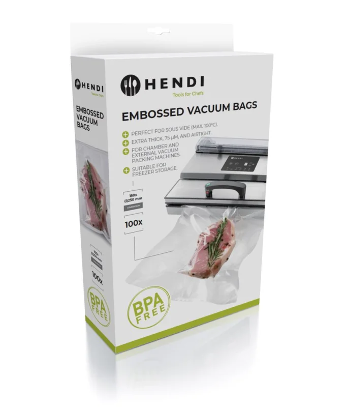 HENDI 971017 Sacs sous vide gaufrés Réduction