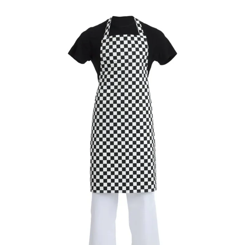Soldes Tablier bavette Whites carreaux noirs et blancs